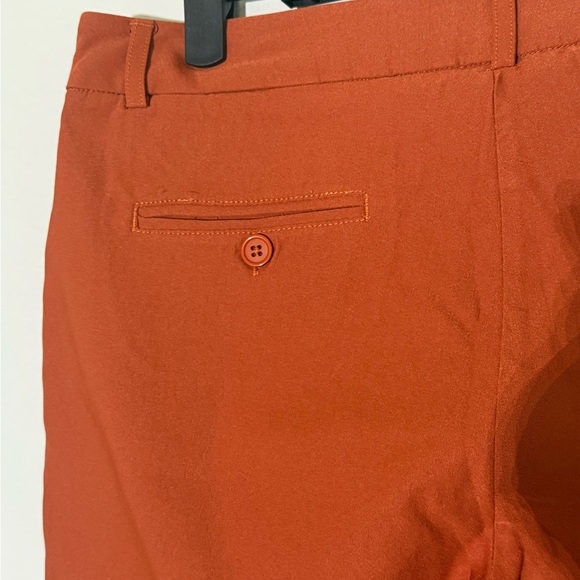 Nanette Lepore Freedom Pants with Slit Back Pockets in Burnt Orange, size 6 - Picture 9 of 11